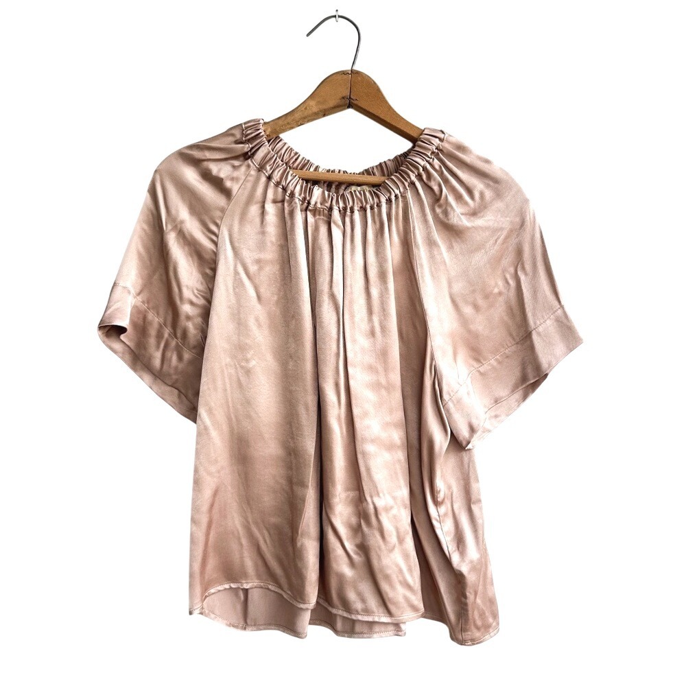 Nation, LTD Giavanna Gathered Tee in Nude‎ - Size Small